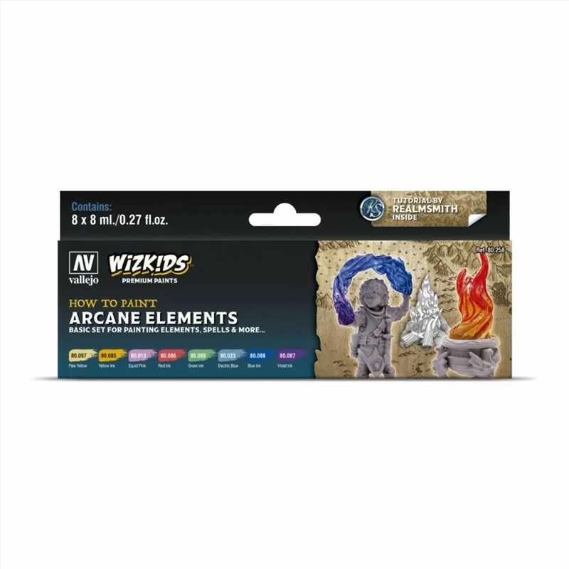 Wizkids Premium Paint Set by Vallejo: Arcane Elements/Product Detail/RPG Games