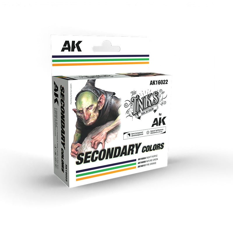 AK Interactive - The Inks - Secondary Colors Set/Product Detail/Paints