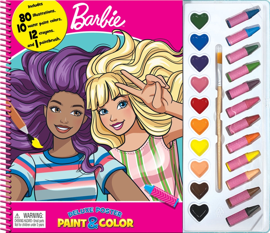 Mattel Barbie Deluxe Poster Paint & Color/Product Detail/Kids Activity Books