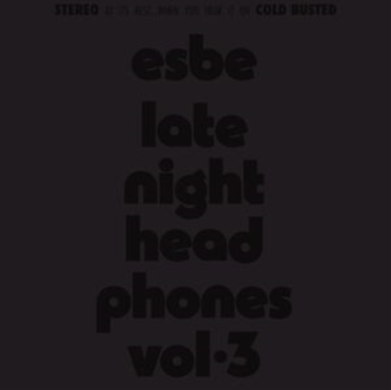 Late Night Headphones Vol. 3 - Premium Ferric Tape Clear Shell 2-Panel J-Card/Product Detail/Rock/Pop