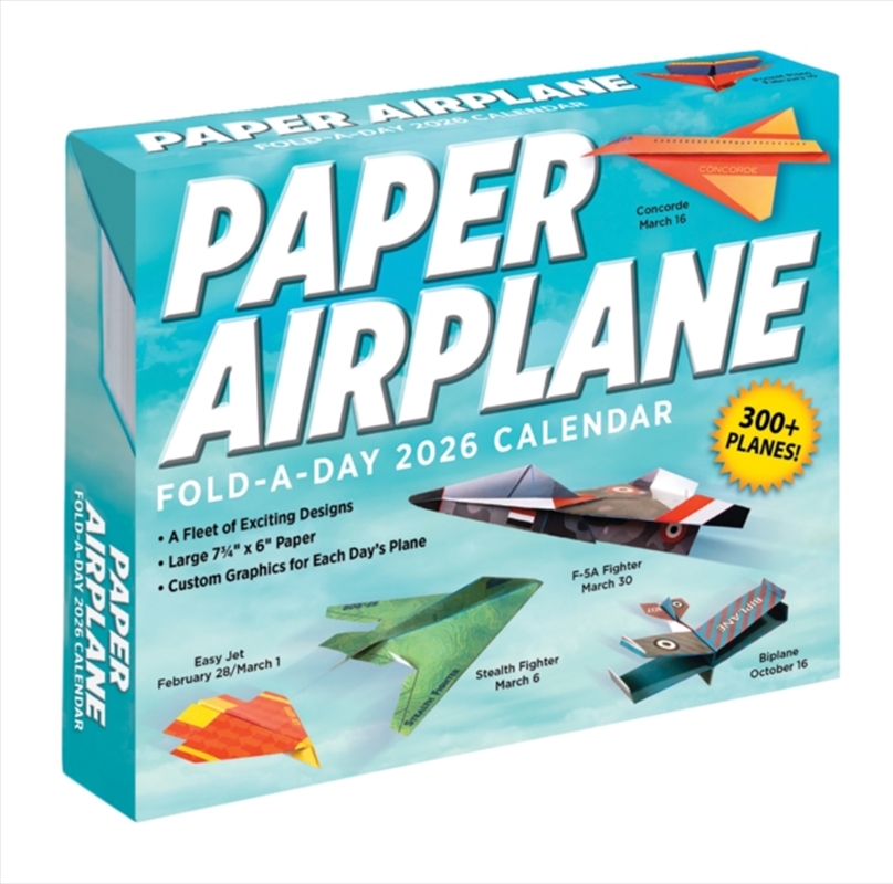 Paper Airplane 2026 Fold-A-Day Boxed Calendar/Product Detail/Calendars & Diaries