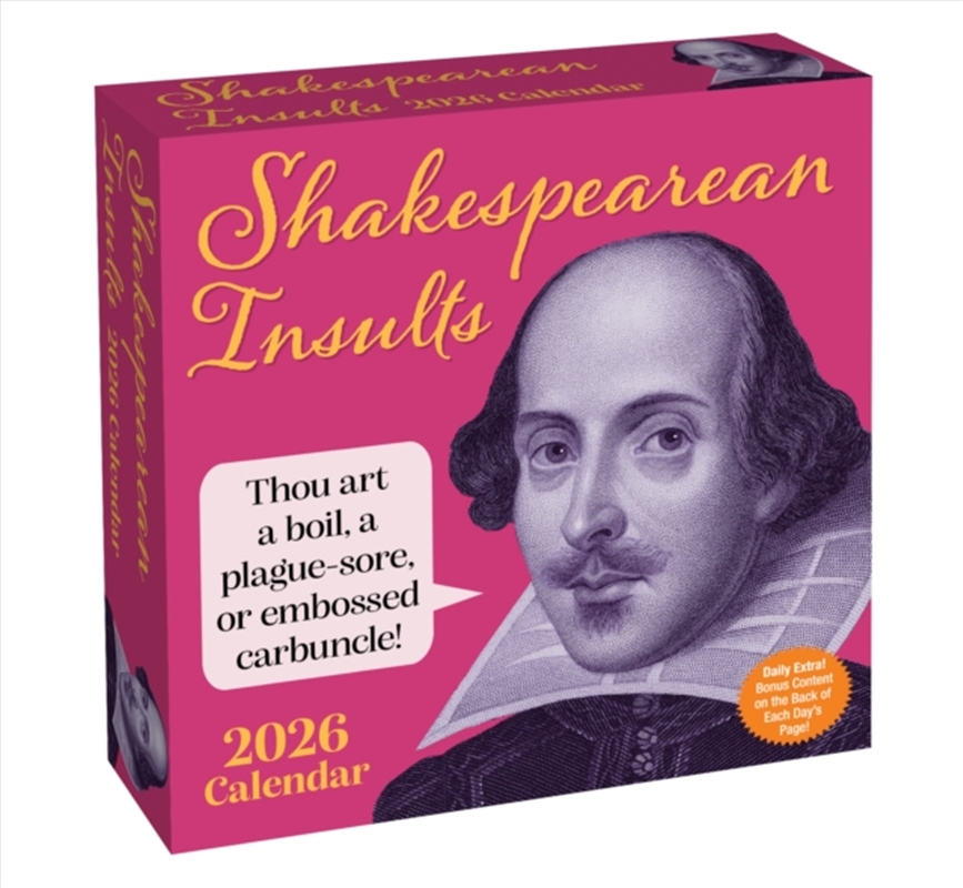 Shakespearean Insults 2026 Boxed Calendar/Product Detail/Calendars & Diaries