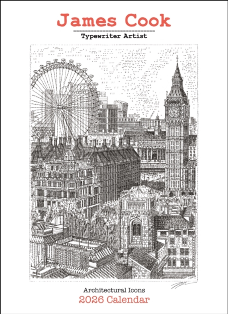 James Cook Typewriter Artist 2026 Deluxe Calendar/Product Detail/Calendars & Diaries