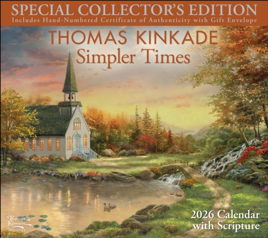 Thomas Kinkade Collector's Scripture Ed 2026 Deluxe Calendar/Product Detail/Calendars & Diaries