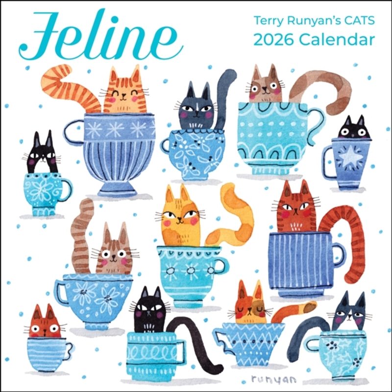 Feline 2026 Square Calendar/Product Detail/Calendars & Diaries