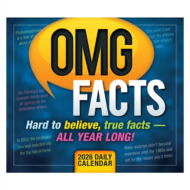 Omg Facts 2026 Boxed Calendar/Product Detail/Calendars & Diaries