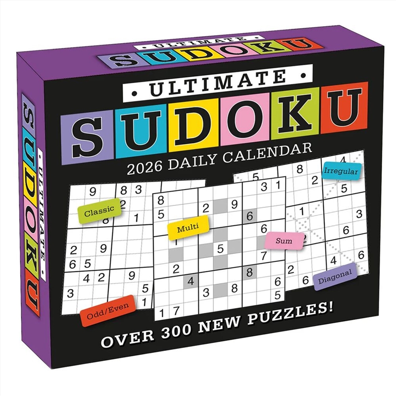 Ultimate Sudoku 2026 Boxed Calendar/Product Detail/Calendars & Diaries