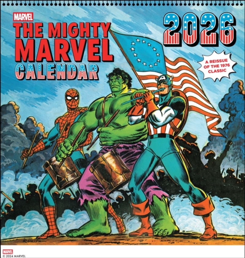 Mighty Marvel (1976 Classic reissue) 2026 Square Calendar/Product Detail/Calendars & Diaries