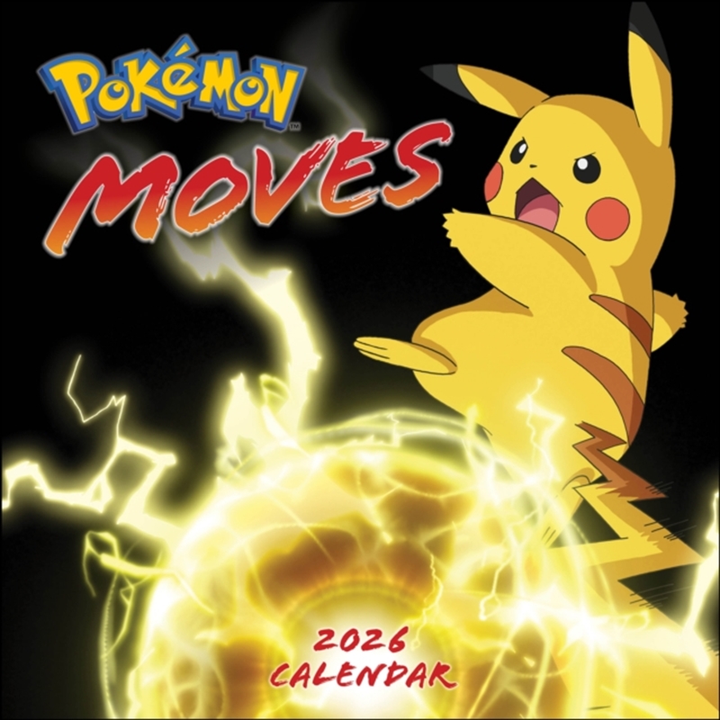 Pokemon Moves 2026 Square Calendar/Product Detail/Calendars & Diaries