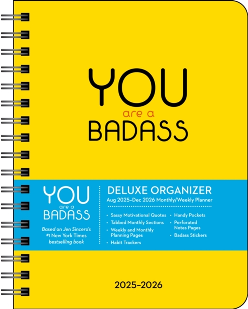 You Are A Badass Deluxe Organizer 17-Month 2025-2026 Planner Calendar/Product Detail/Calendars & Diaries