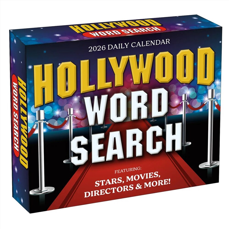 Hollywood Word Search 2026 Boxed Calendar/Product Detail/Calendars & Diaries