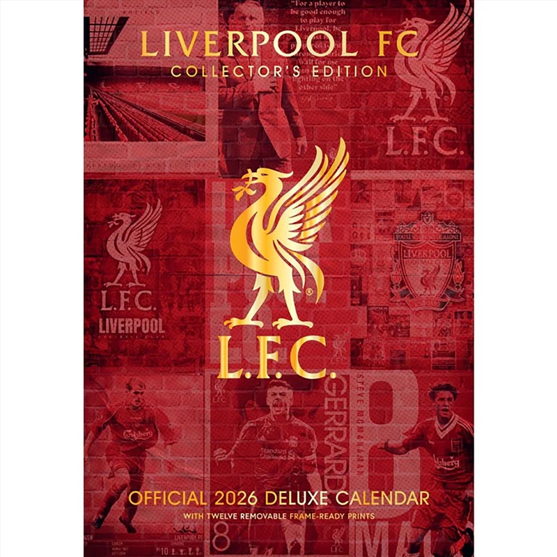 Liverpool FC 2026 A3 Deluxe Calendar/Product Detail/Calendars & Diaries