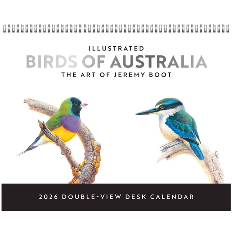 Birds of Australia, The Art of Jeremy Boot 2026 Double View Desk Easel Calendar/Product Detail/Calendars & Diaries