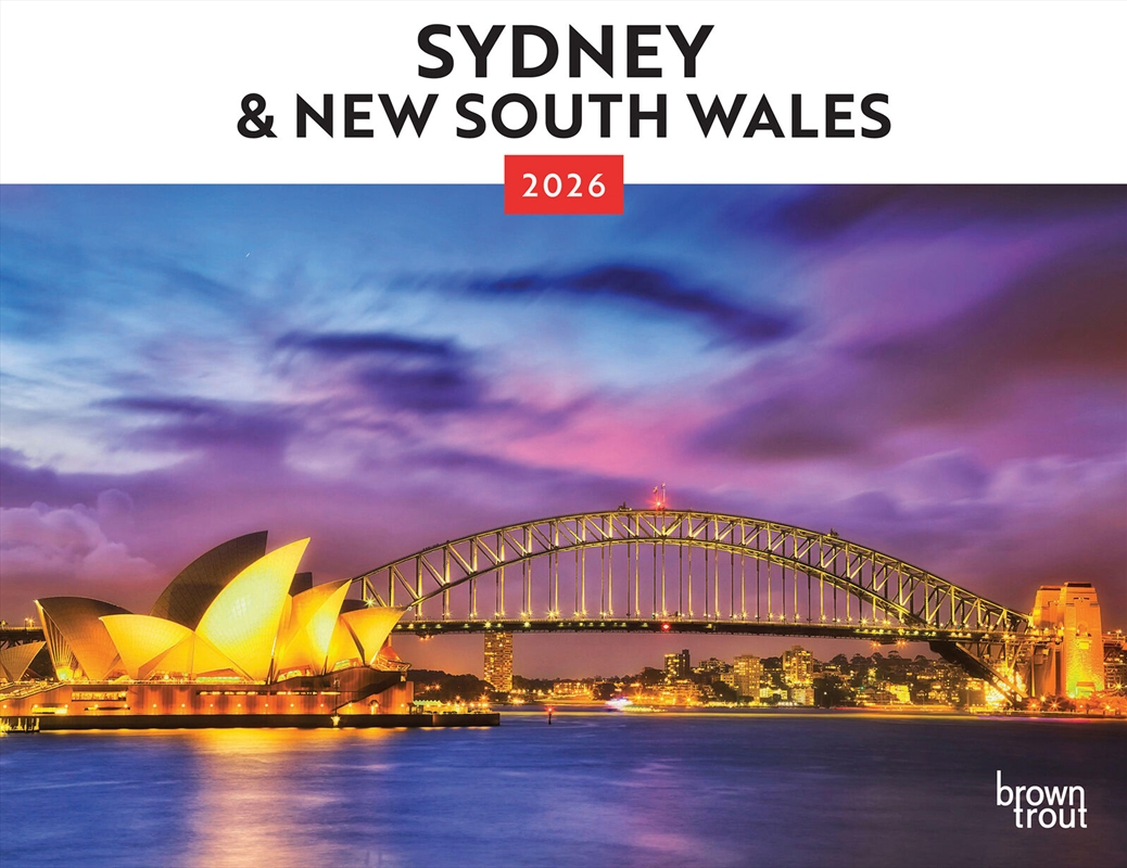 Sydney & New South Wales 2026 Horizontal Calendar/Product Detail/Calendars & Diaries
