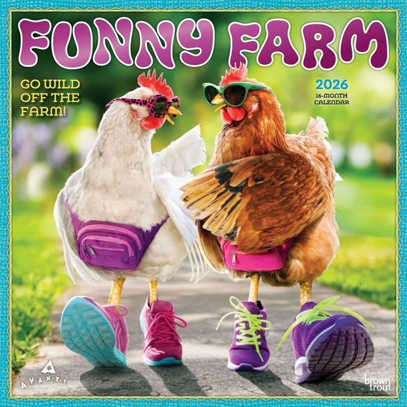 Avanti Funny Farm 2026 Square Foil Calendar/Product Detail/Calendars & Diaries
