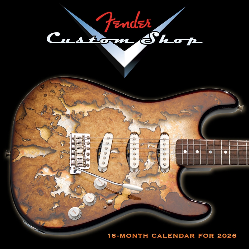 Fender Custom Shop Guitars 2026 Square Calendar/Product Detail/Calendars & Diaries