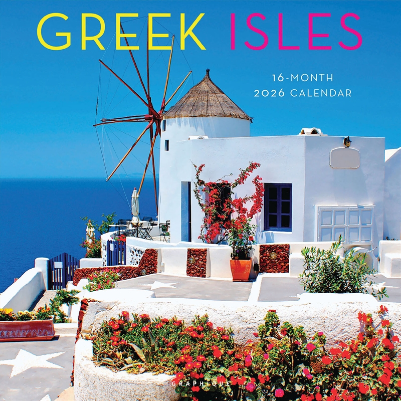 Greek Isles 2026 Square Calendar/Product Detail/Calendars & Diaries