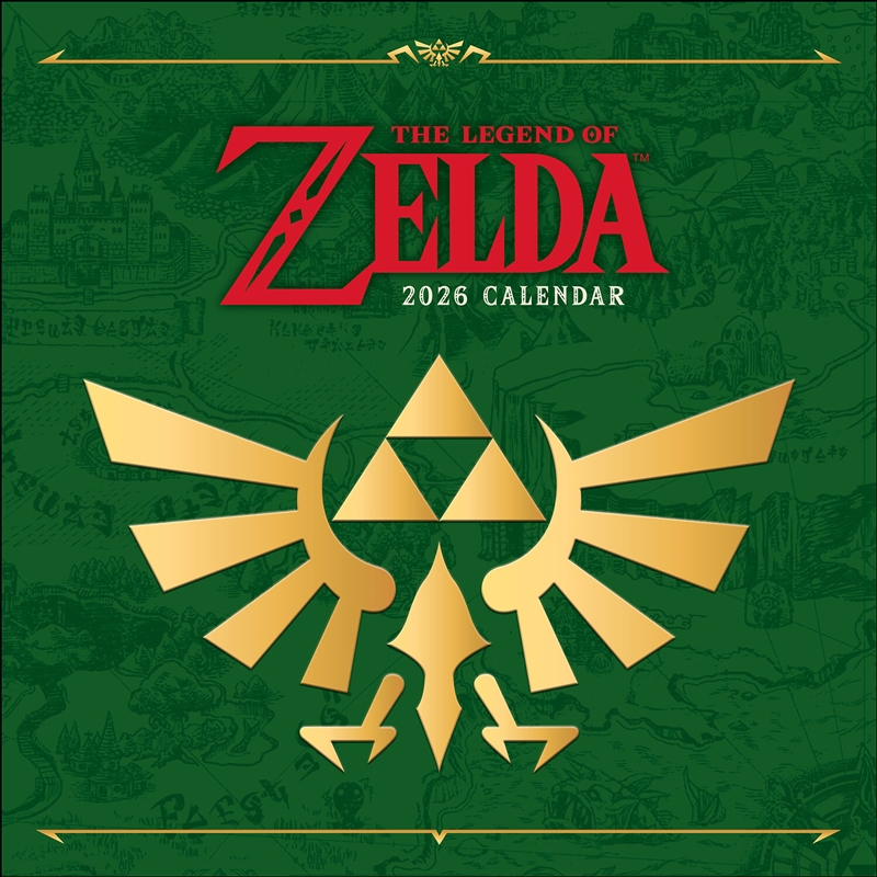 Legend of Zelda 2026 Square Calendar/Product Detail/Calendars & Diaries