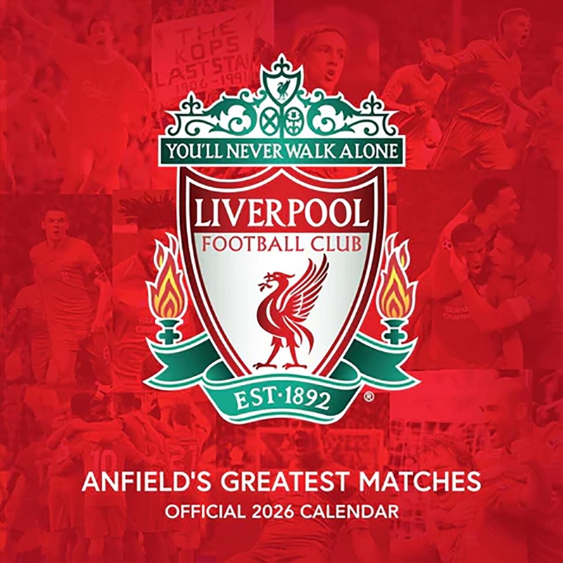 Liverpool FC Legends 2026 Square Calendar/Product Detail/Calendars & Diaries