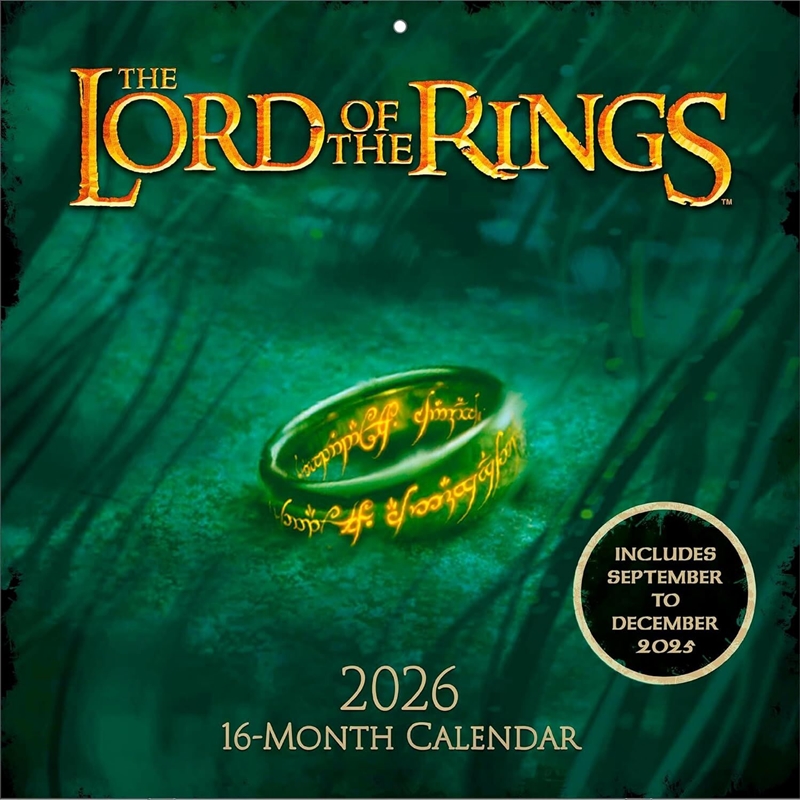 Lord of The Rings 2026 Square Calendar/Product Detail/Calendars & Diaries