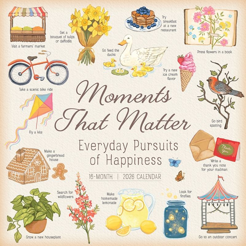 Moments That Matter 2026 Square Calendar/Product Detail/Calendars & Diaries