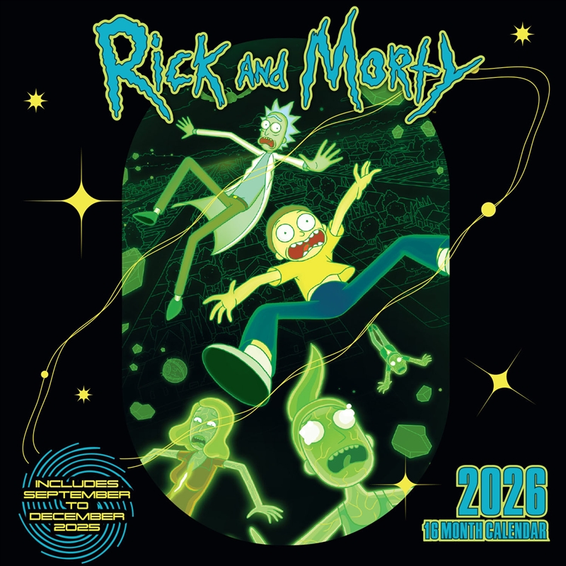 Rick & Morty 2026 Square Calendar/Product Detail/Calendars & Diaries