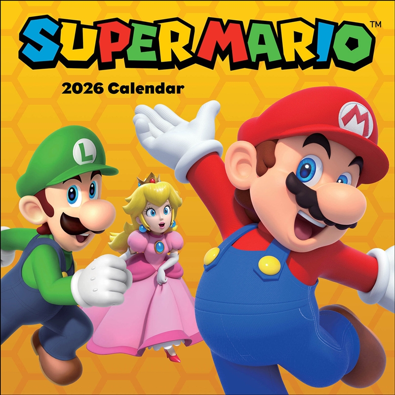 Super Mario 2026 Square Calendar/Product Detail/Calendars & Diaries