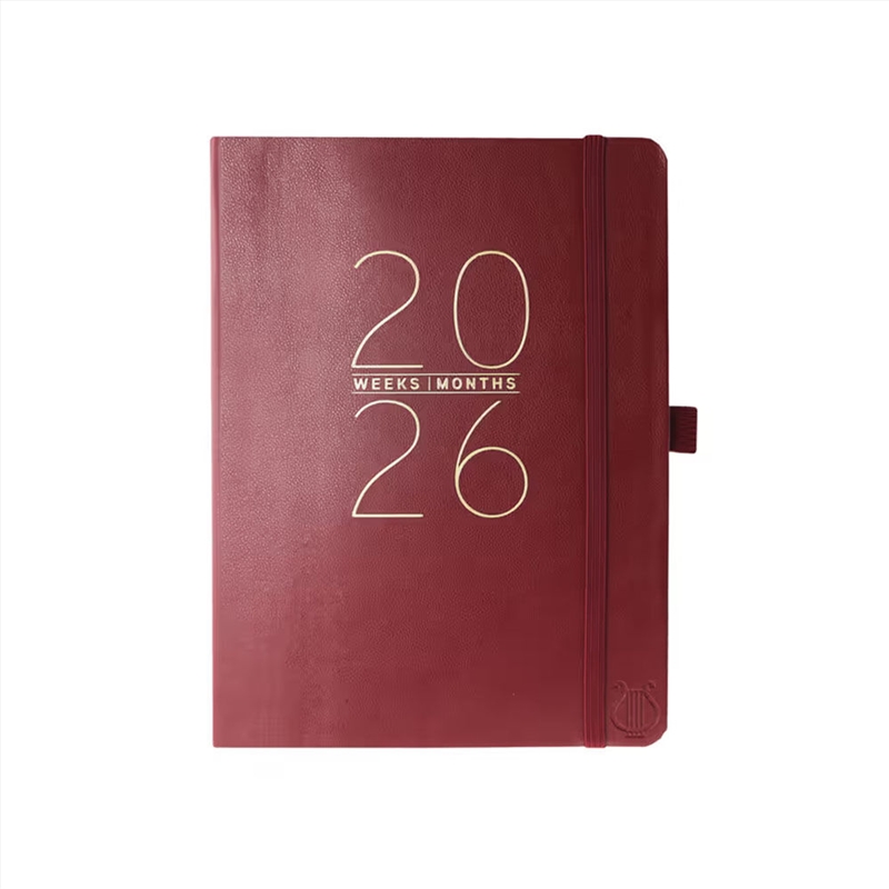 Classic Red 6x8 Vegan Leather 2026 Planner Calendar/Product Detail/Calendars & Diaries