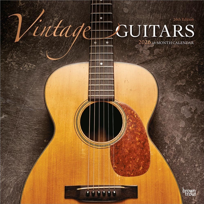 Vintage Guitars 2026 Square Foil Calendar/Product Detail/Calendars & Diaries