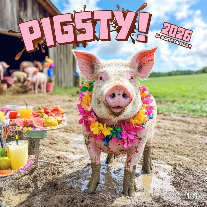 Pigsty 2026 Square Calendar/Product Detail/Calendars & Diaries