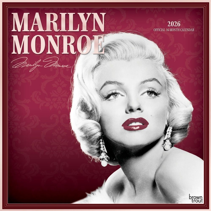 Marilyn Monroe 2026 Square Foil Calendar/Product Detail/Calendars & Diaries