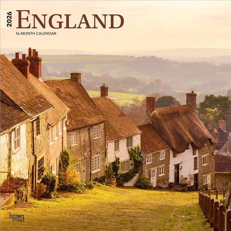 England 2026 Square Calendar/Product Detail/Calendars & Diaries