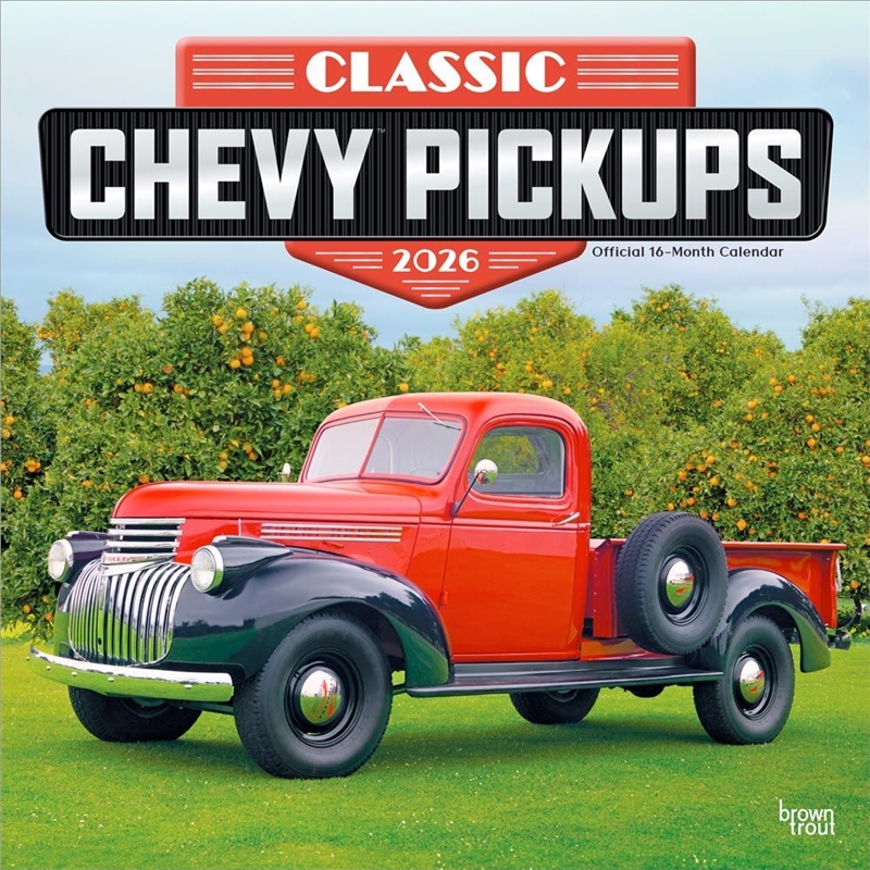 Classic Chevy Pickups 2026 Square Foil Calendar/Product Detail/Calendars & Diaries