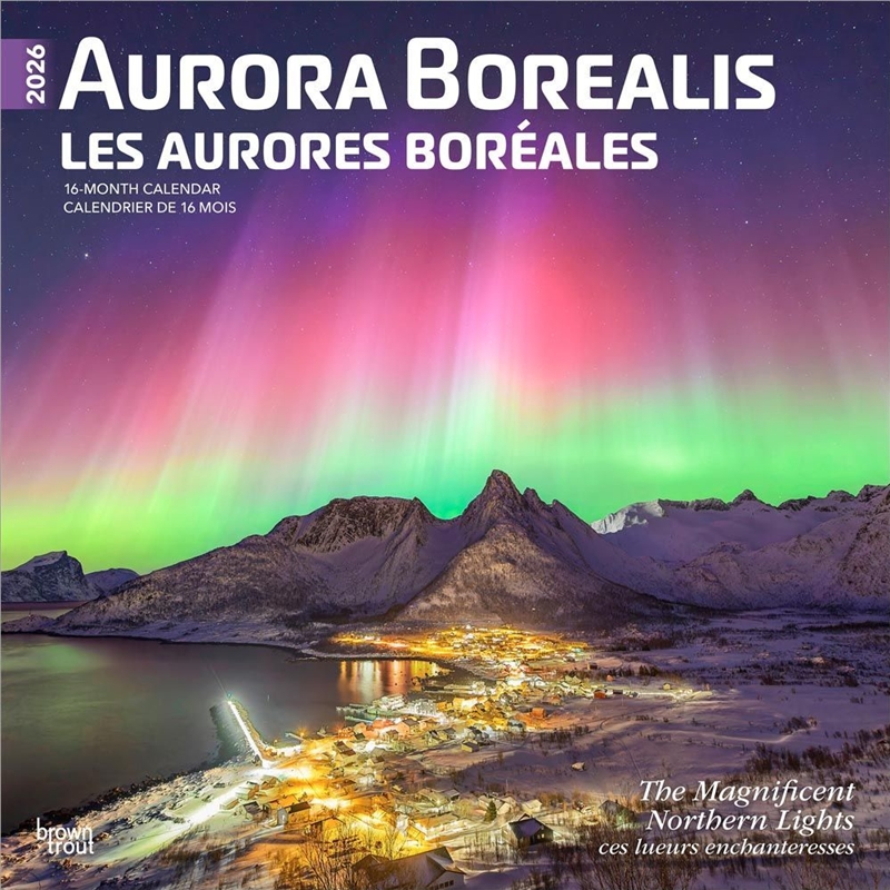 Aurora Borealis 2026 Square English French Calendar/Product Detail/Calendars & Diaries