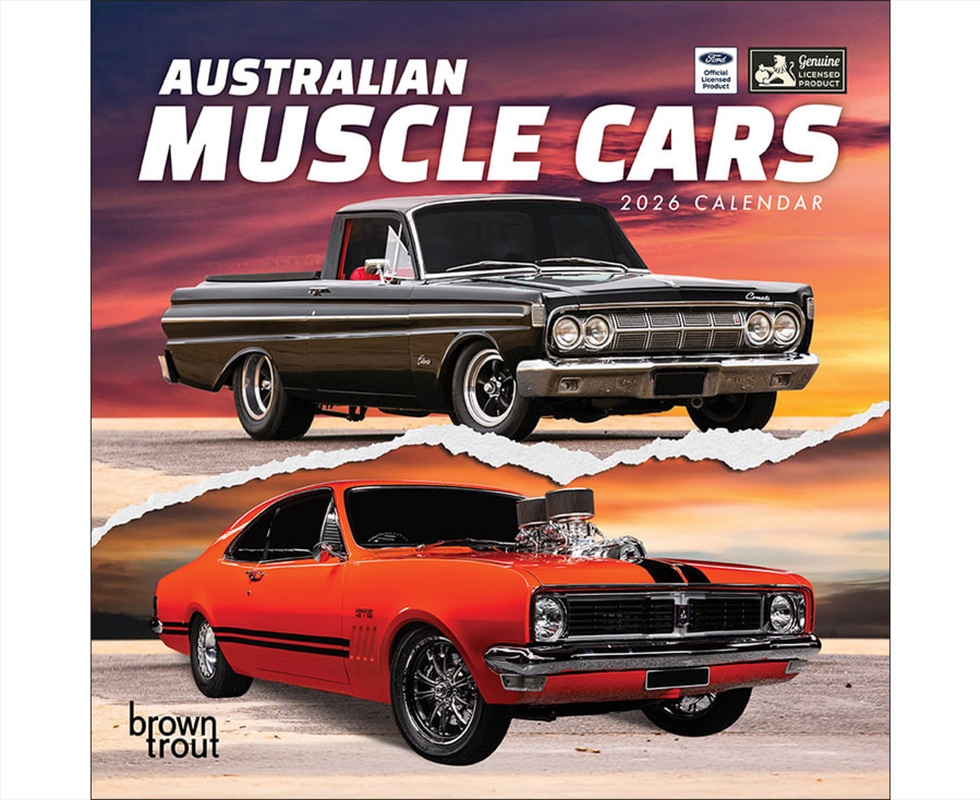 Australian Muscle Cars 2026 Square Calendar/Product Detail/Calendars & Diaries
