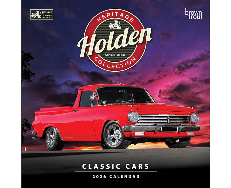 Classic Holden Cars 2026 Square Calendar/Product Detail/Calendars & Diaries