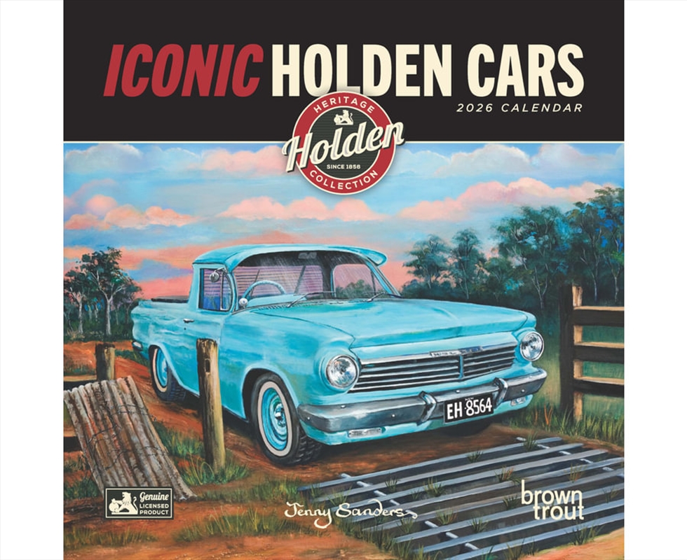 Iconic Holden Cars 2026 Square Calendar/Product Detail/Calendars & Diaries