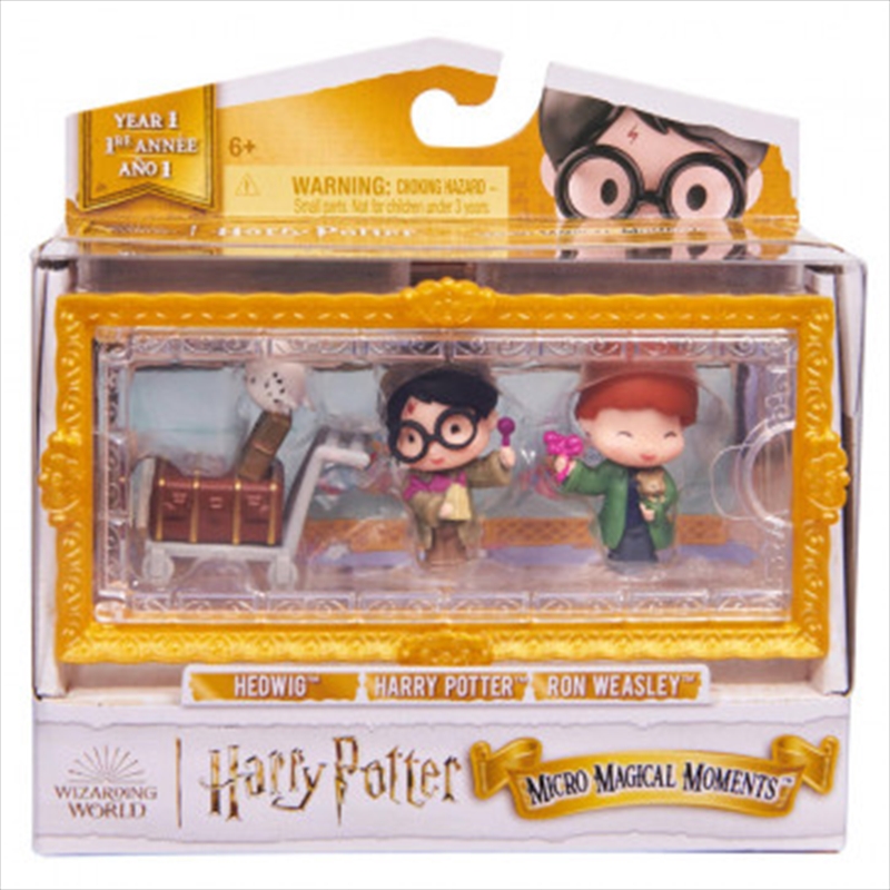 Harry Potter Collectible Scene Multipack: Harry, Ron & Hedwig (with cart)/Product Detail/Figurines