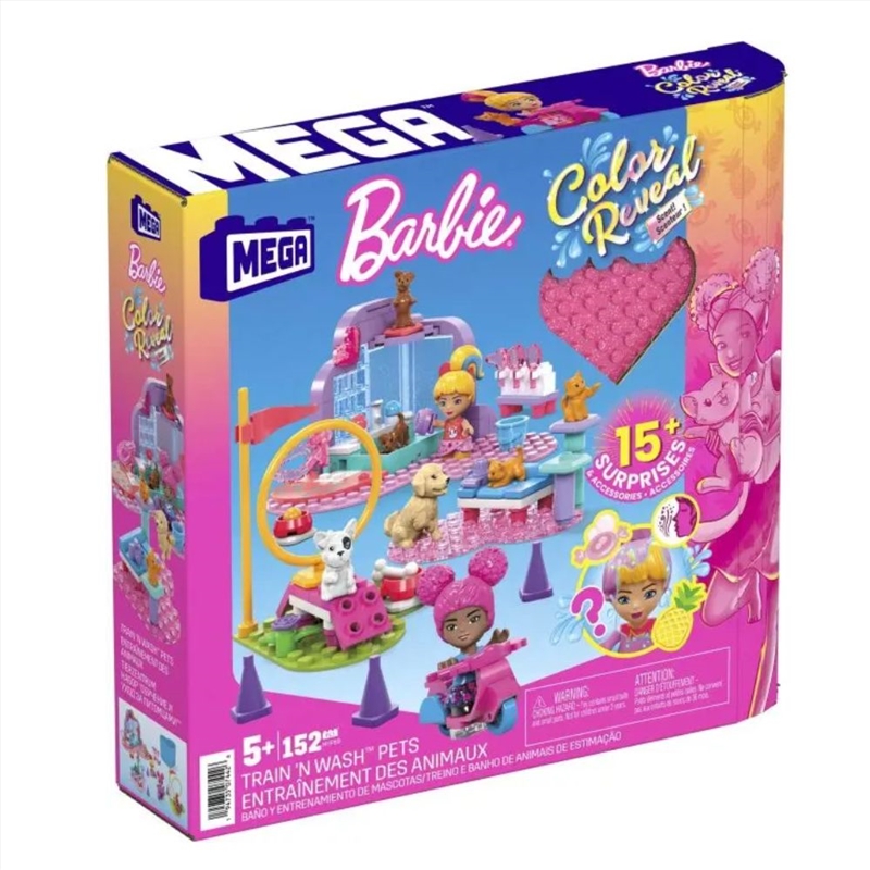 MEGA: Barbie Train N Wash Pets (Colour Reveal)/Product Detail/Figurines