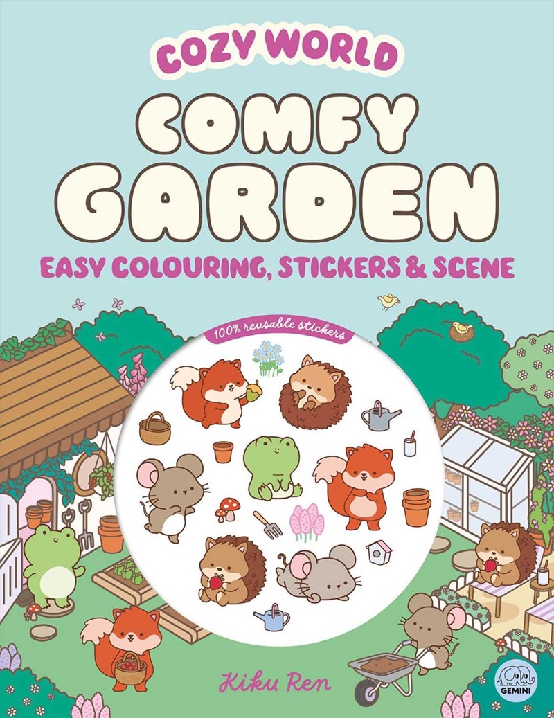 Cozy World Comfy Garden: Easy Colouring and Sticker Scene for Teens, Young Adults and Adults/Product Detail/Kids Activity Books