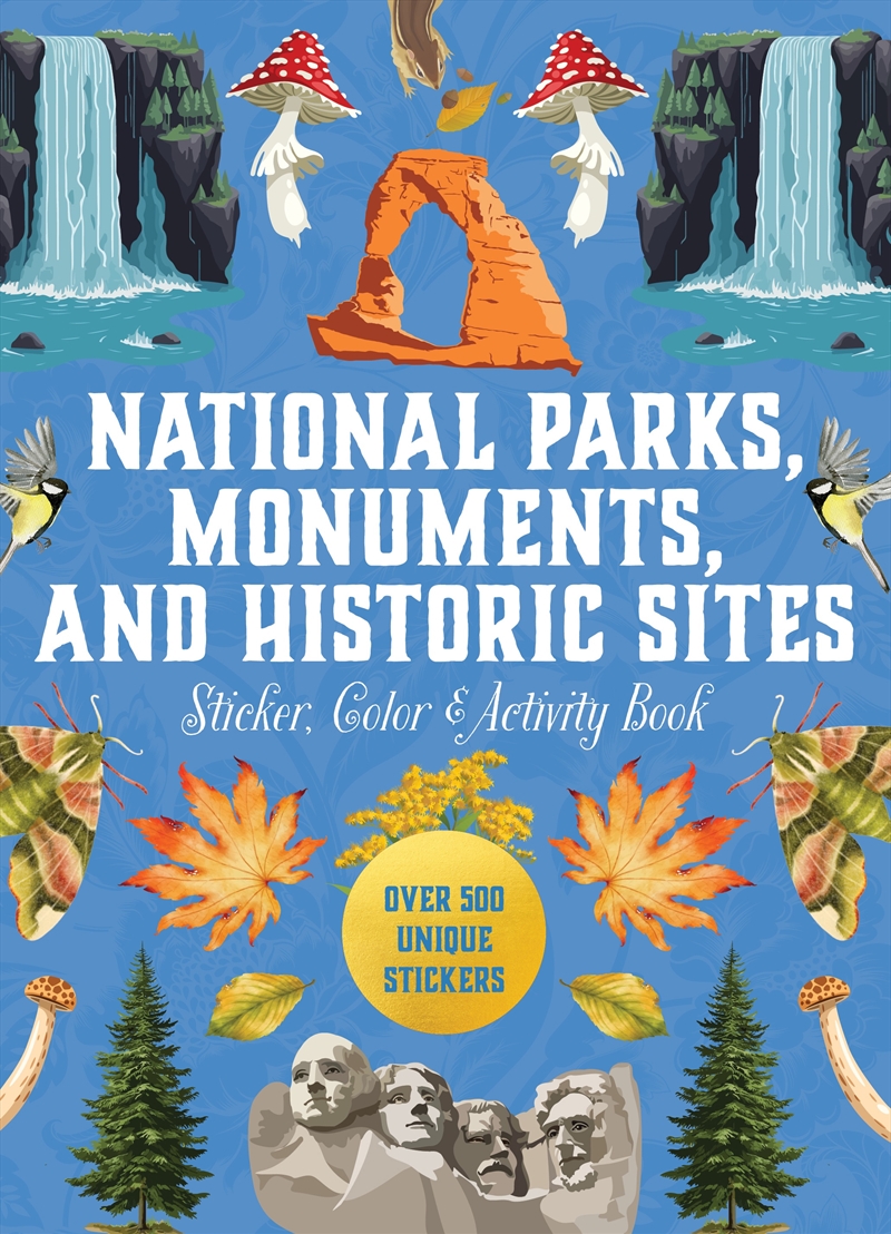 National Parks, Monuments, and Historic Sites Sticker, Color & Activity Book/Product Detail/Adults Activity Books