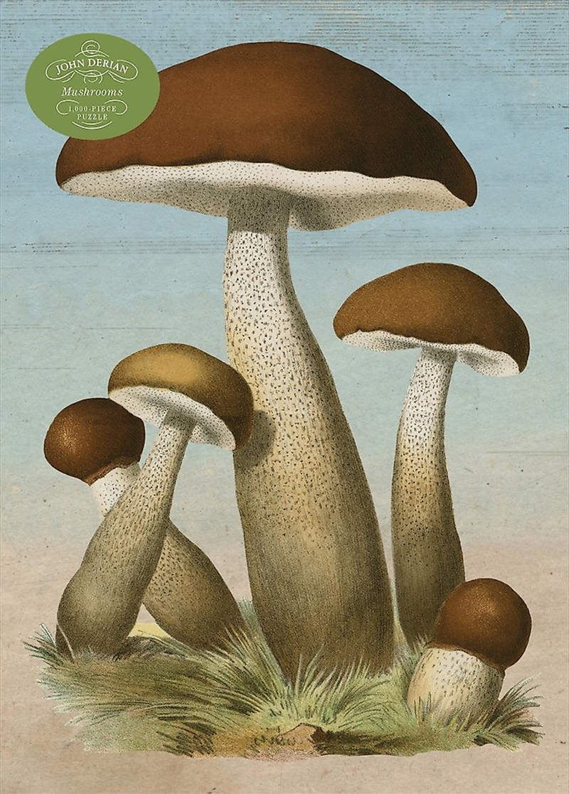 John Derian Paper Goods: Mushrooms 1000 Piece Puzzle/Product Detail/Jigsaw Puzzles