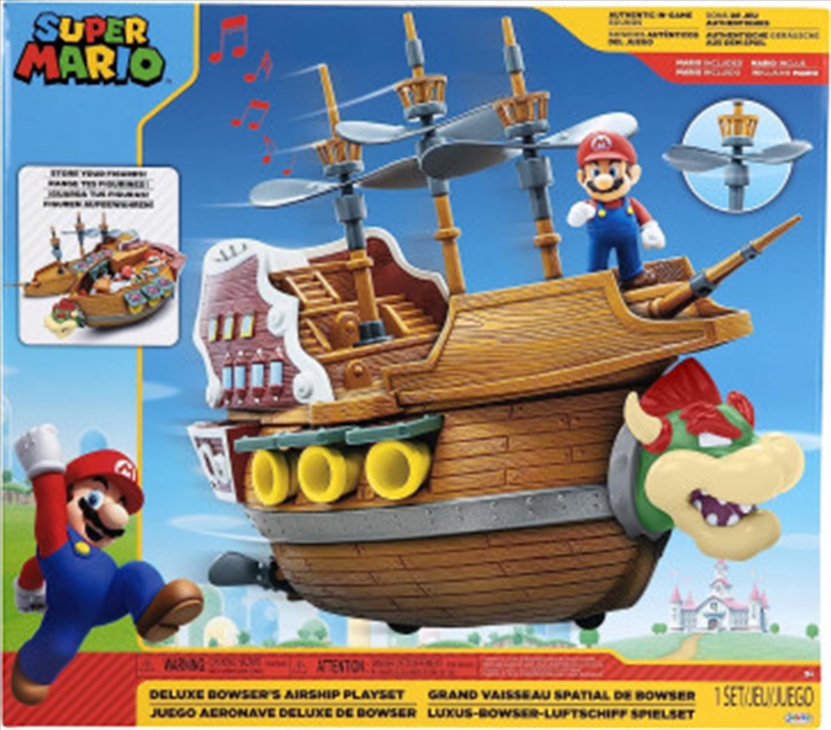 Super Mario: Deluxe Bowsers Airship Playset/Product Detail/Figurines