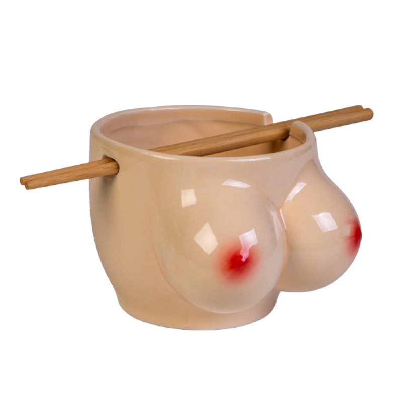 Noodle Bowl W/Chopsticks Boobs/Product Detail/Homewares
