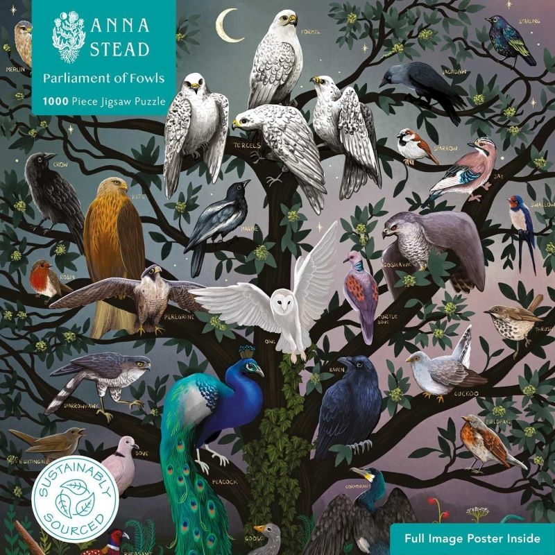 Sustainable Jigsaw: Anna Stead, Parliament of Fowls (1000-piece)/Product Detail/Jigsaw Puzzles