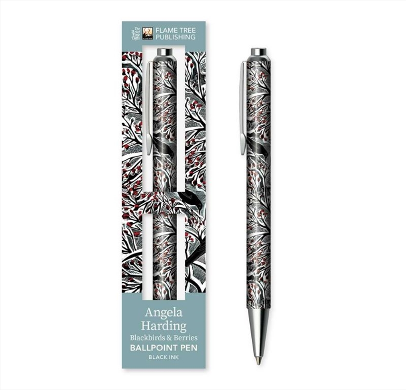 Boxed Decorative Ballpoint Pen: Angela Harding: Blackbirds And Berries/Product Detail/Stationery