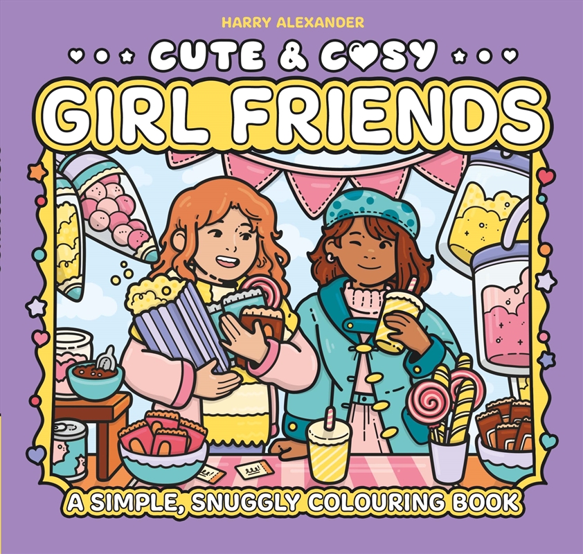 Cute & Cosy: Girl Friends/Product Detail/Adults Colouring