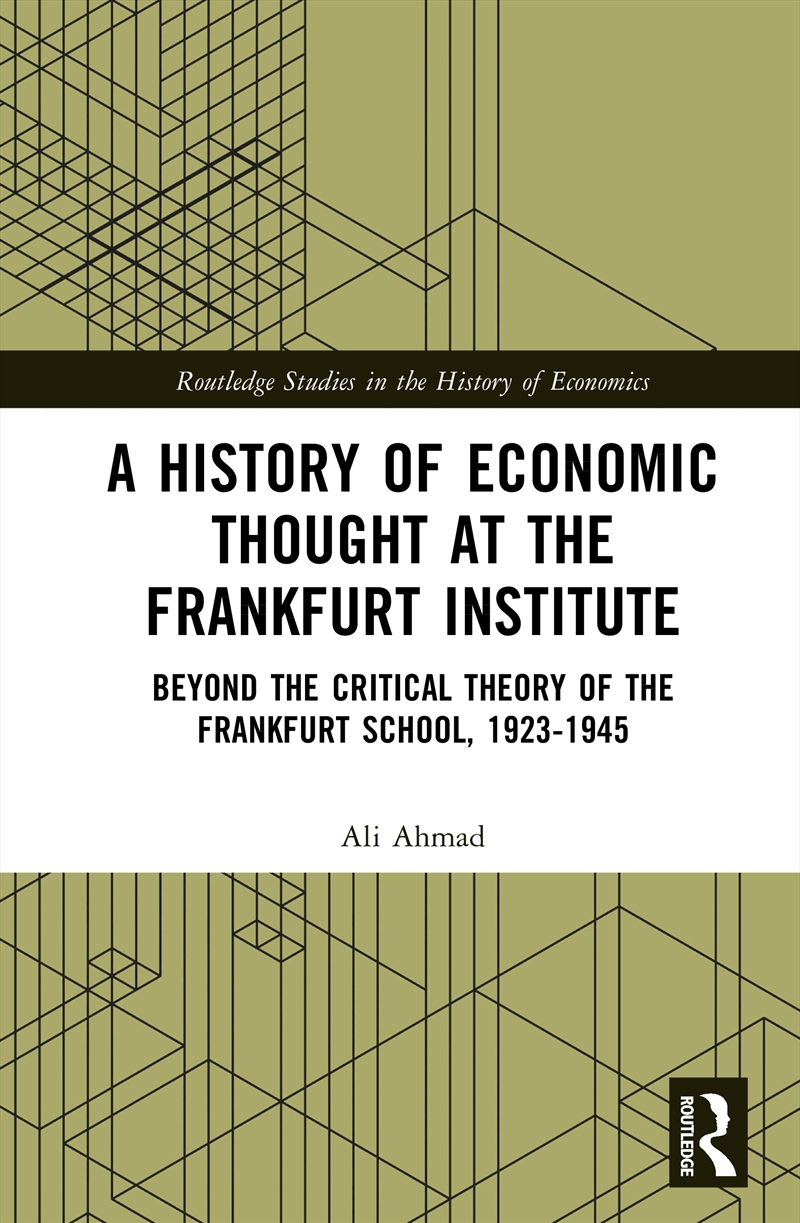 A History of Economic Thought at the Frankfurt Institute/Product Detail/Accounting & Finance