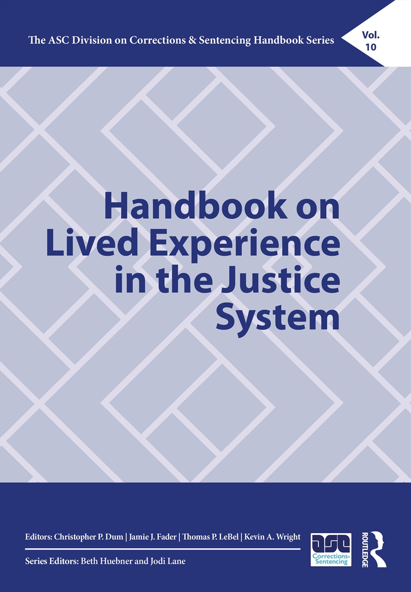 Handbook on Lived Experience in the Justice System/Product Detail/Law