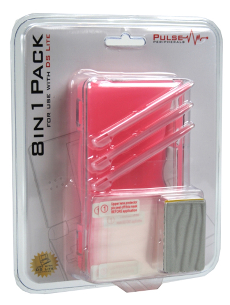 Pulse 8 in 1 Pack for DS Lite - Pink/Product Detail/Consoles & Accessories